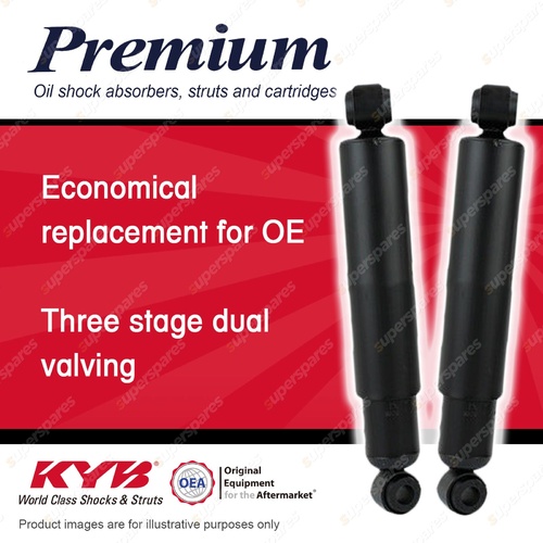2x Rear KYB Premium Shock Absorbers for Toyota Coaster RU19 Dyna BU HU RU WU YU