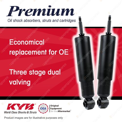 2x Front KYB Premium Shock Absorbers for Toyota Coaster Bus D4 DT4 I4 D6