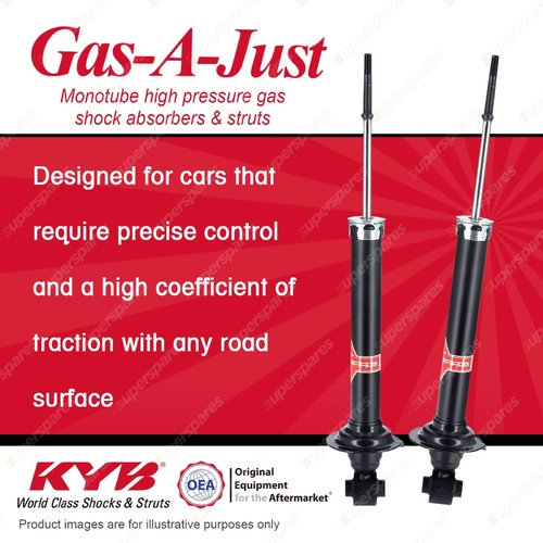 2x Rear KYB Gas-A-Just Shock Absorbers for Lexus GS300 GRS190 3 RWD Sedan