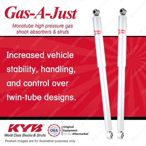 2x Rear KYB Gas-A-Just Shock Absorbers for Ford F250 RM RN F350 RM Super Duty