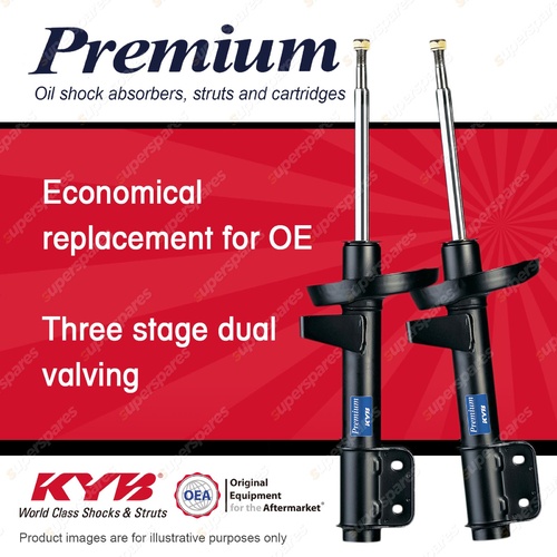 2x Front KYB Premium Shock Absorbers for Toyota Dyna XZU Series D4 2000-2002