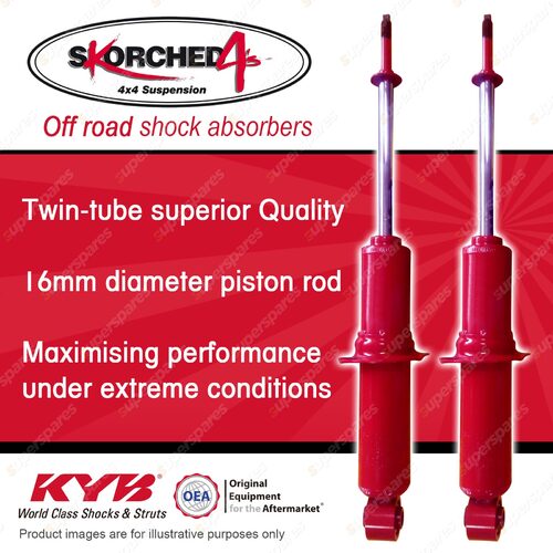 2x Front KYB SKORCHED 4'S Strut Shock Absorbers for Ford Everest UA SUV 15-on