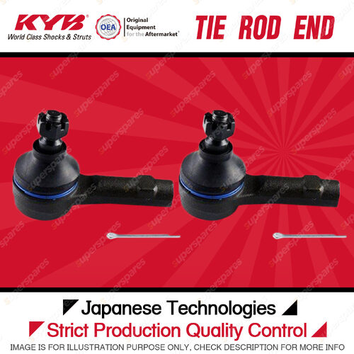 2 Pcs KYB Front Tie Rod Ends for Mitsubishi Lancer CC CE CH 1.5L 1.8L 2.0L 2.4L
