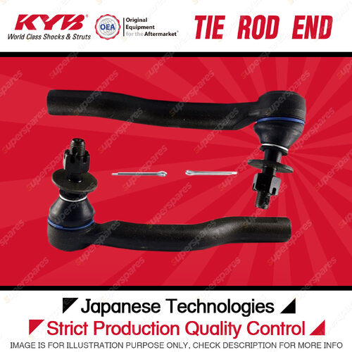 2 Pcs KYB Front Tie Rod Ends for Toyota Prius ZVW30R Hybrid 1.8L Hatchback 09-16
