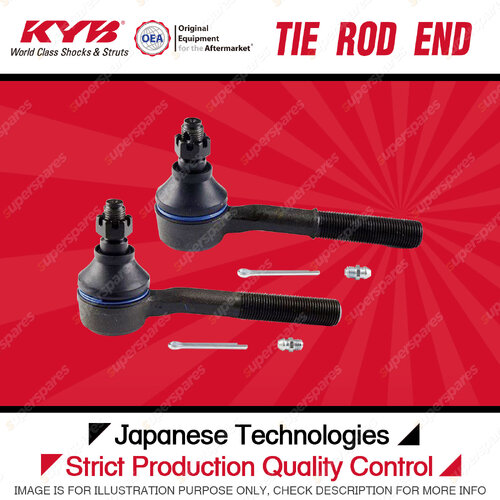 2 x KYB Front Tie Rod Ends for Nissan Navara SMD21 2.4L KA24E 06/1992-02/1997