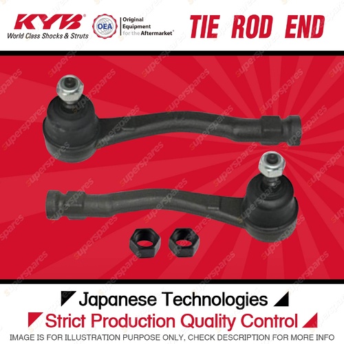 2 x KYB Front Tie Rod Ends for Peugeot 308 CC 1.6L 2.0L EP6CDT DW10BTED4 08-17