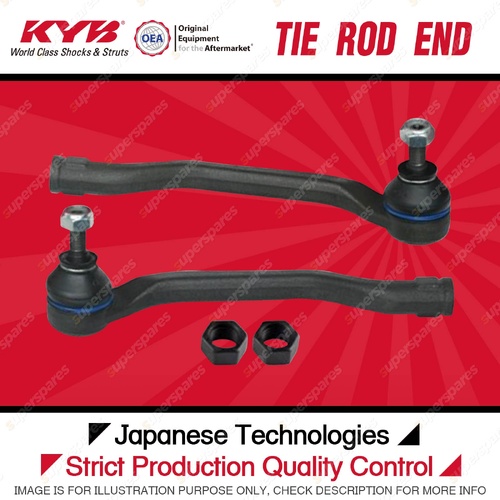 2 x KYB Front Tie Rod Ends for Renault Megane B95 X32 X84 1.2L 2.0L 2006-2016