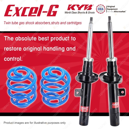 Front KYB EXCEL-G Shocks Sport Low Coil Springs for PEUGEOT 406 LFY P8C RFV