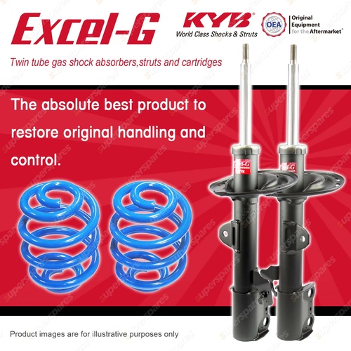Front KYB EXCEL-G Shocks Sport Low Coil Springs for TOYOTA Kluger GSU45R