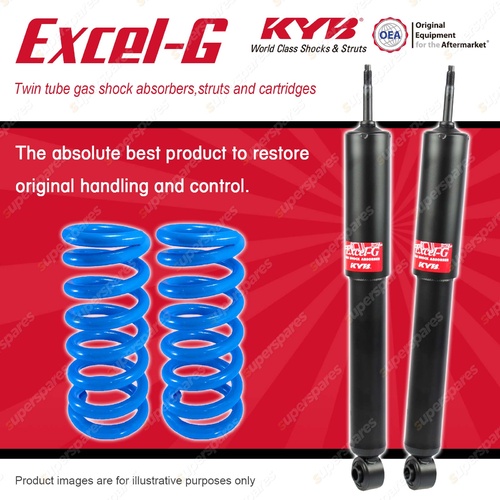 Front KYB EXCEL-G Shock Absorbers + Standard Coil Springs for MAZDA B2000 FWD