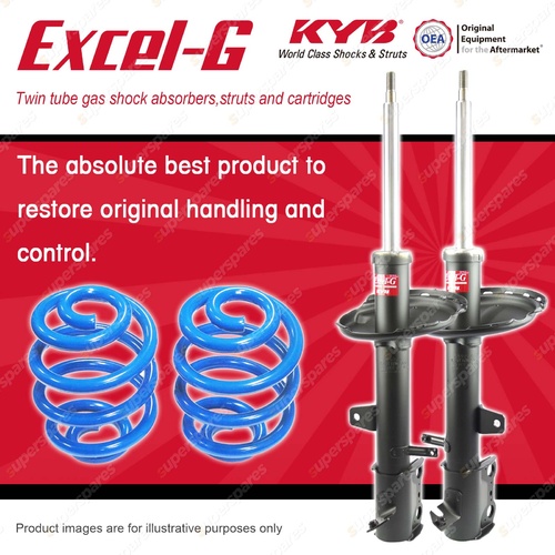 Rear KYB EXCEL-G Shocks Sport Low Coil Springs for TOYOTA Kluger GSU40R GSU45R