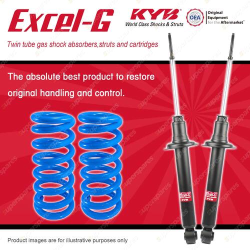 Rear KYB EXCEL-G Shocks Raised Coil Springs for MITSUBISHI Magna TE TF TH TJ