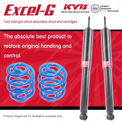 Rear KYB EXCEL-G Shocks Sport Low Coil Springs for HOLDEN Holden HQ HJ HX