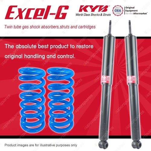 Rear KYB EXCEL-G Shock Absorbers STD Coil Springs for HOLDEN Commodore VL