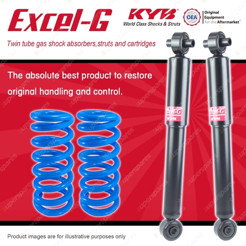 Rear KYB EXCEL-G Shocks Raised Coil Springs for MITSUBISHI Cordia AA AB AC