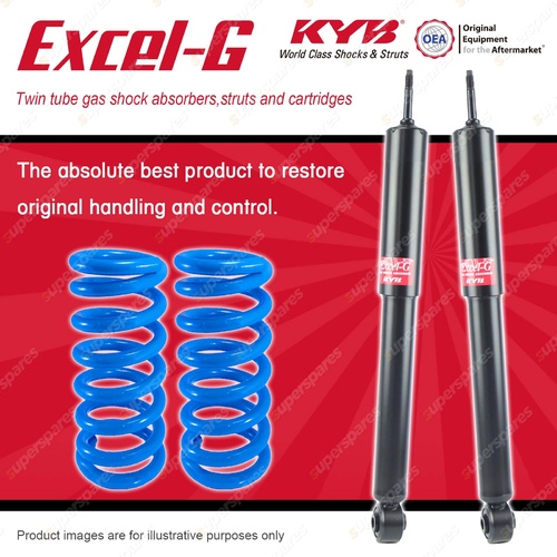 Rear KYB EXCEL-G Shocks Raised Coil Springs for SUZUKI Vitara SE416 SV420 SV620