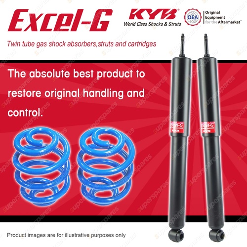 Rear KYB EXCEL-G Shocks Sport Low Coil Springs for HOLDEN Commodore VR VS