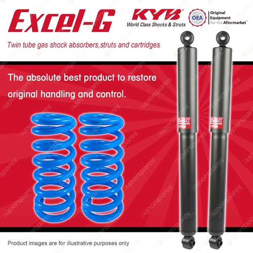 Rear KYB EXCEL-G Shocks Raised Coil Springs for JEEP Grand Cherokee WG WJ