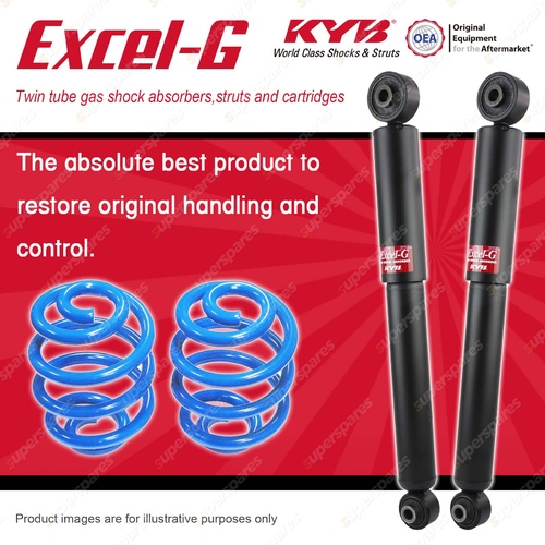Rear KYB EXCEL-G Shocks Sport Low Coil Springs for TOYOTA Kluger GSU50R GSU55R