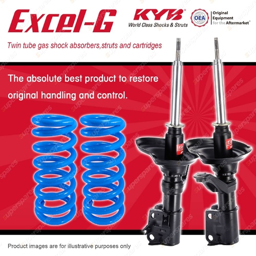Front KYB Excel-G Shock Absorbers Raised Coil for Honda CR-V RD7 10/2005-01/2007