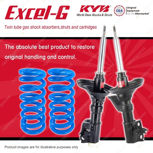 Front KYB Excel-G Shock Absorbers Raised Coil for Honda CR-V RD7 12/2001-10/2005