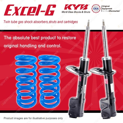 Front KYB Excel-G Shock Absorbers Raised Coil for Jeep Patriot MK SUV 2007-2007