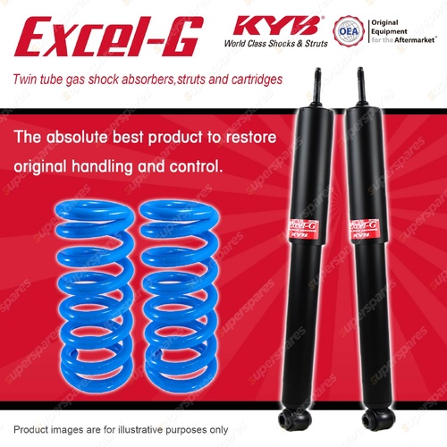 Rear KYB Excel-G Shock Absorbers Raised Coil for Toyota RAV 4 SXA11R 1998-2000