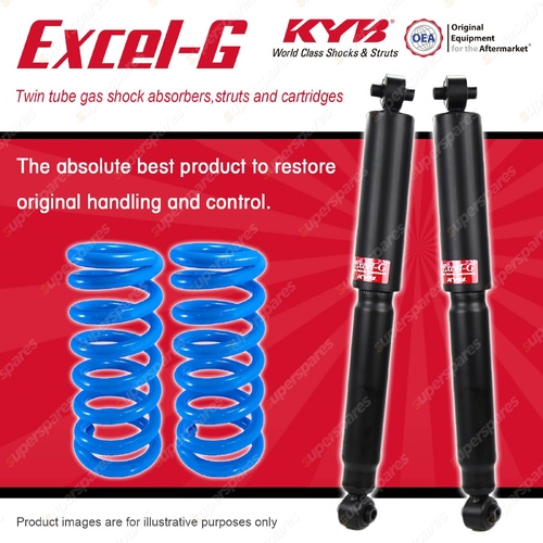 Rear KYB Excel-G Shock Absorbers Raised Coil for Jeep Cherokee KJ SUV 2001-2008