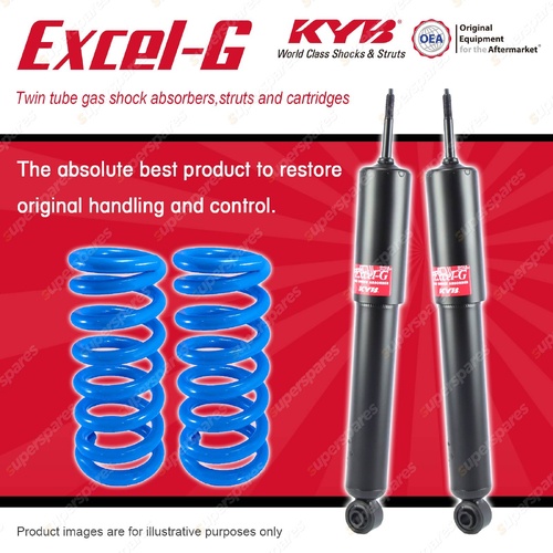 Front KYB Excel-G Shock Absorbers Raised Coil for Holden Rodeo RA Cab 2003-2008