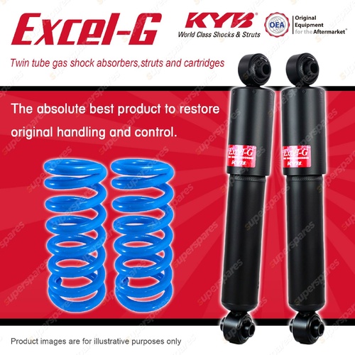 Rear KYB Excel-G Shock Absorbers Raised Coil for Nissan Pathfinder R51 05-13