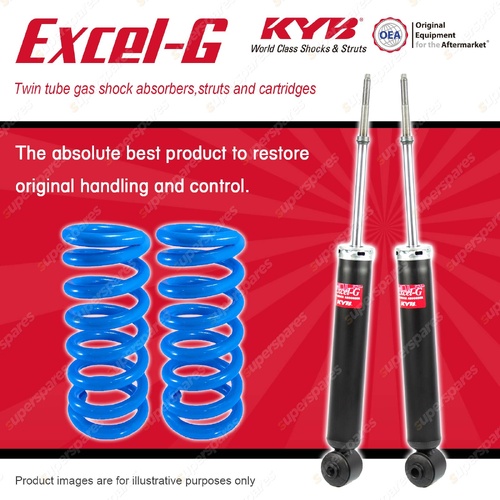 Rear KYB Excel-G Shock Absorbers Raised Coil for Mitsubishi Outlander ZG 06-09