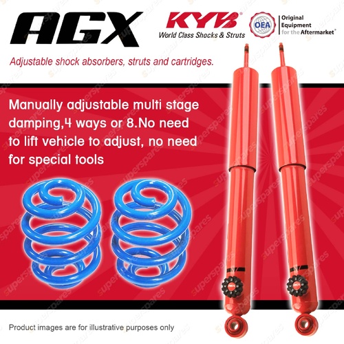 Front KYB AGX Shock Absorbers Sport Low Coil for Ford Fairlane AU Sedan 99-00