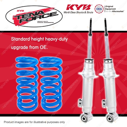 Front KYB Tena Force Shock Absorbers Raised Coil for Ford Ranger PX 2012-2018