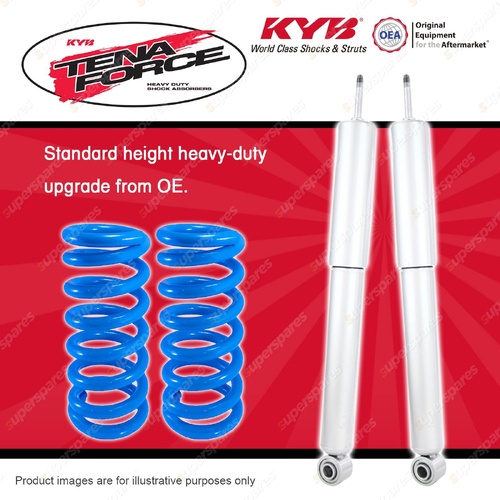 Rear KYB Tena Force Shocks HD Raised Coil for Toyota Landcruiser Prado 120 SWB