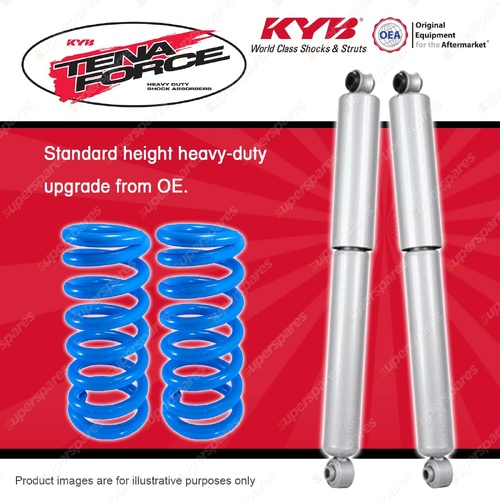 Rear KYB Tena Force Shocks HD Raised Coil for Mitsubishi Challenger PB PC 09-15