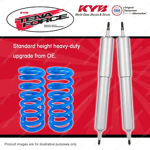 Front KYB Tena Force Shock Absorber Raised Coil for Toyota Landcruiser VDJ 78 79