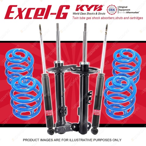 4x KYB EXCEL-G Shock Absorbers + Sport Low Coil Springs for BMW 316i E36 1.6