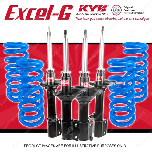 4x KYB EXCEL-G Shock Absorbers + Coil Springs for SUBARU Liberty BC6 BF6