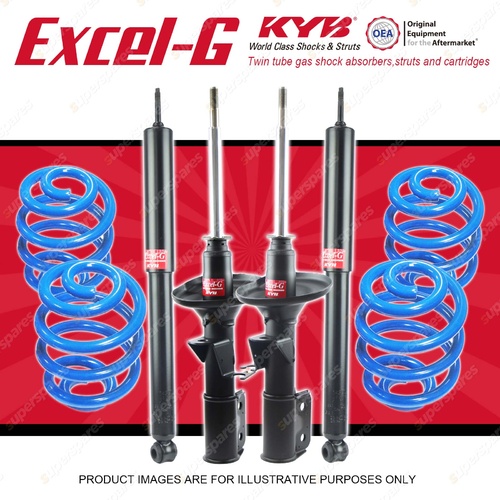 4 KYB EXCEL-G Shock Absorbers Sport Low Coil for HOLDEN Commodore VR VS Wagon V6