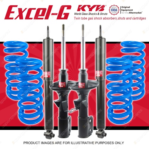 4x KYB EXCEL-G Shock Absorbers + STD Coil Springs for HOLDEN Commodore VT 5.0 V8