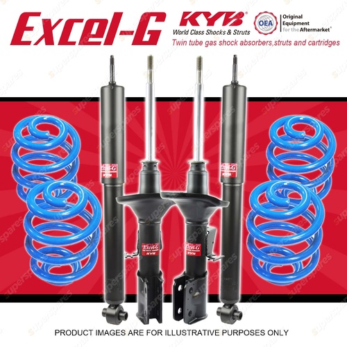4 KYB EXCEL-G Shocks Super Low Coil Springs for HOLDEN Commodore VY Wagon 3.8 V6