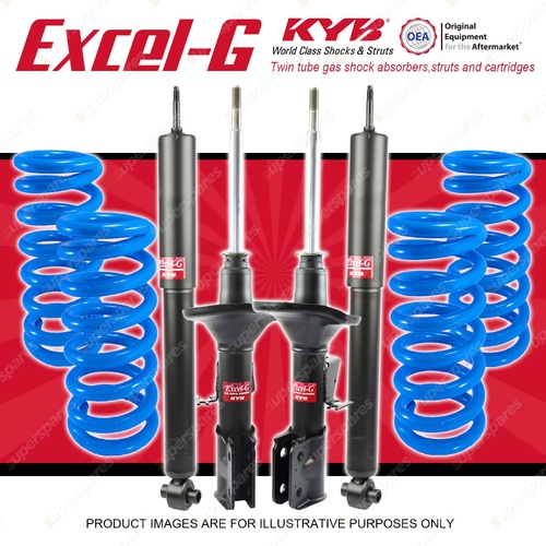4x KYB EXCEL-G Shock Absorbers +  Coil for HOLDEN Commodore VY Wagon 3.8 V6