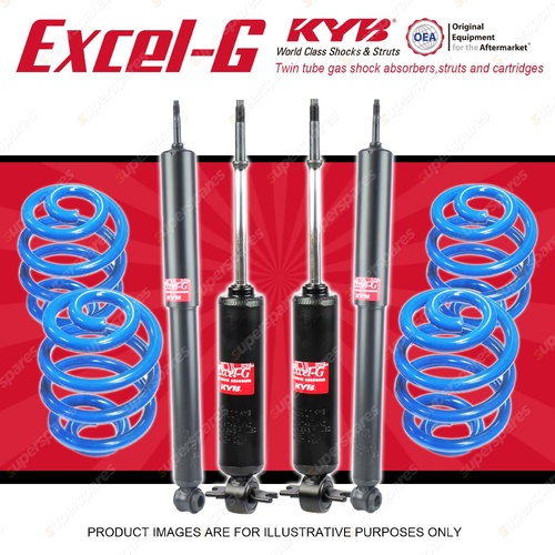 4x KYB EXCEL-G Shock Absorbers Super Low Coil Springs for HOLDEN Holden HQ HJ HX