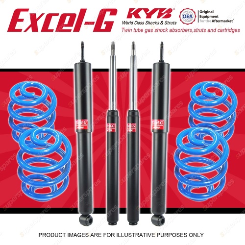 4x KYB EXCEL-G Shock Absorbers + Sport Low Coil for HOLDEN Commodore VG V8