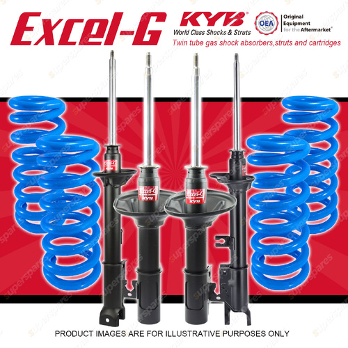 4x KYB Excel-G Shocks + STD Coil Springs for Mazda 323 BF Sedan 1985-1989
