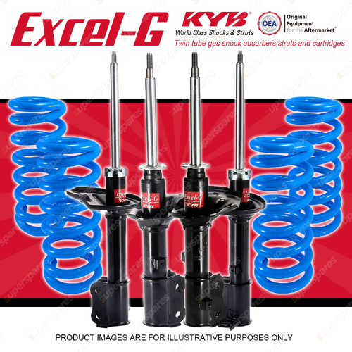 4x KYB Excel-G Shocks + STD Coil Springs for Hyundai Accent LC 06/2000-02/2003