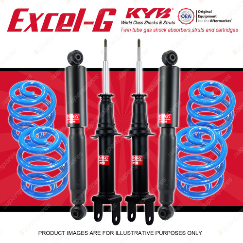 4x KYB Excel-G Shocks+Super Low Coil Springs for Ford Falcon BF Sedan 2005-2008