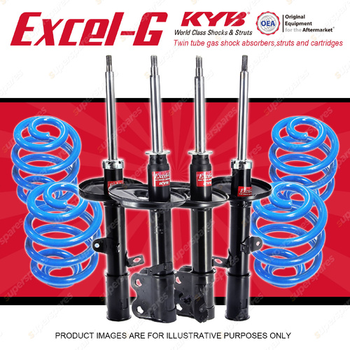 4x KYB Excel-G Shocks + Super Low Coil Springs for Toyota Corolla AE101 AE102