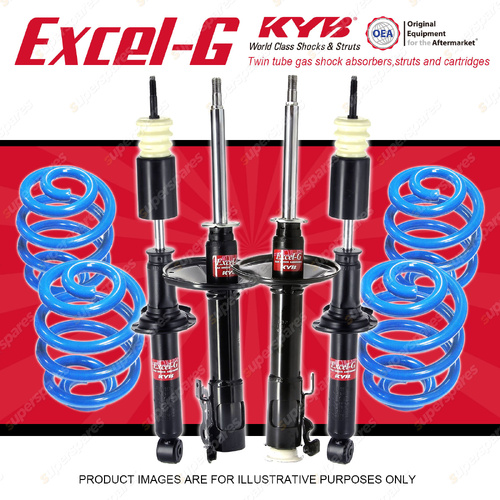 4x KYB Excel-G Shocks + Sport Low Coil Springs for Toyota Paseo EL44 EL54 91-99