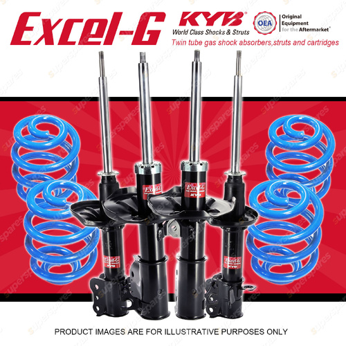 4x KYB Excel-G Shocks + Sport Low Coil Springs for Ford Laser KQ 2001-2002